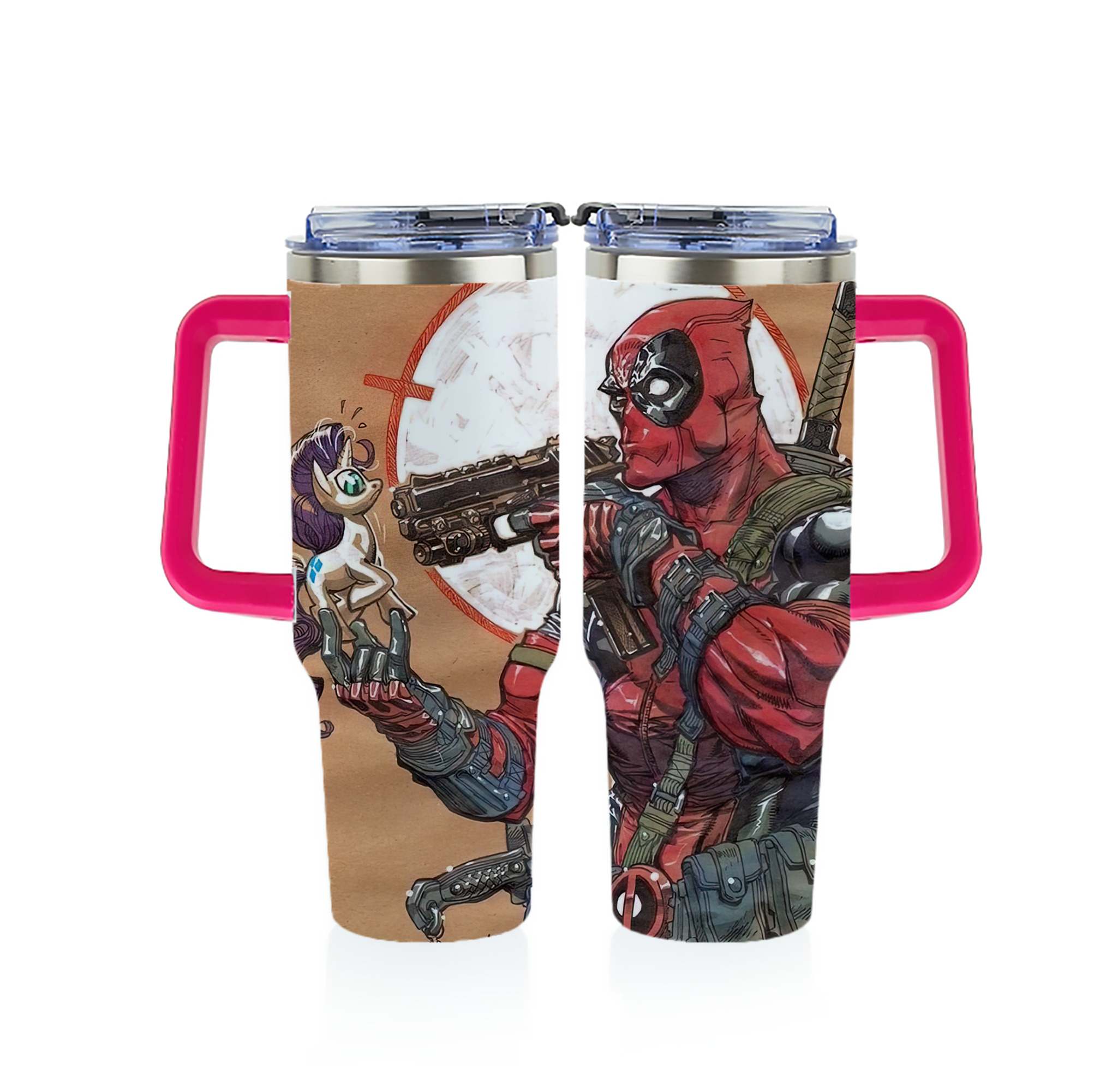 （画像用） Deadpool デッドプール 1200ｍLフルプリント車用タンブラー